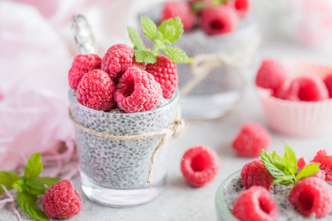 Raspberry Lemon Chia Pudding